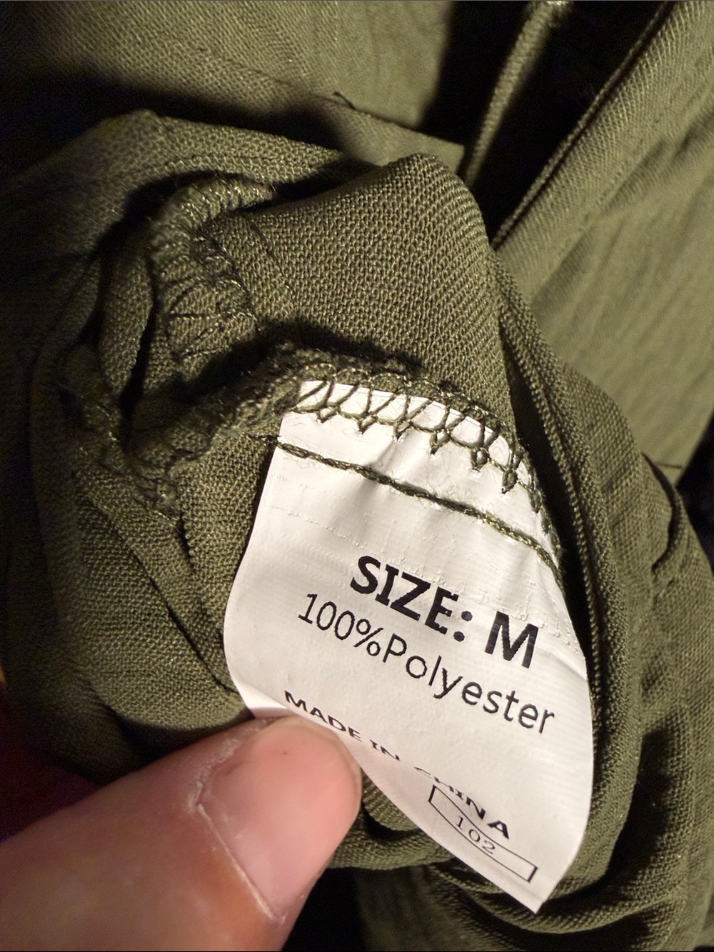 Olive Green Maxi Overall Dress with Button-Strap Detail - Picture 10 of 10